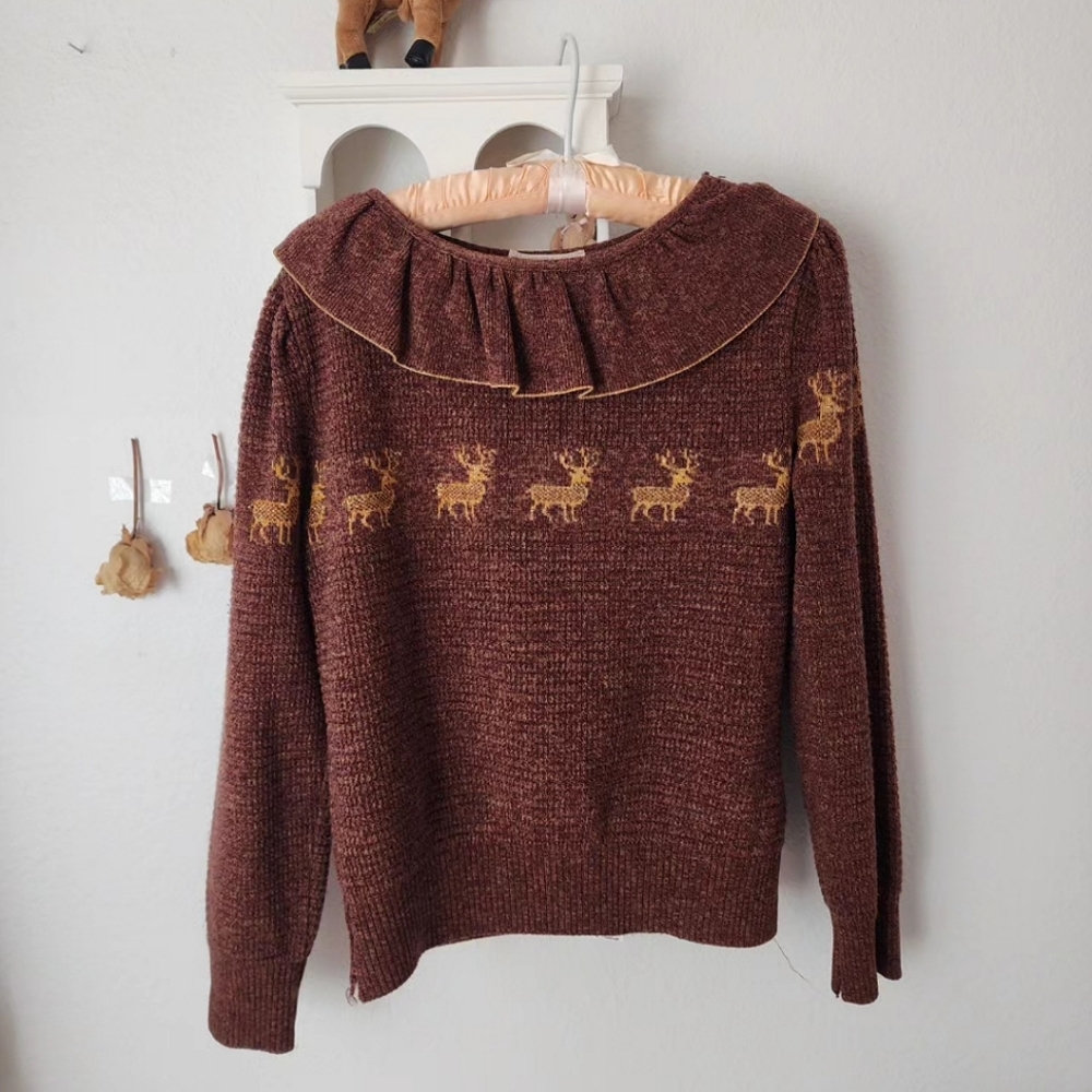 Vintage 1970s deer sweater 🦌